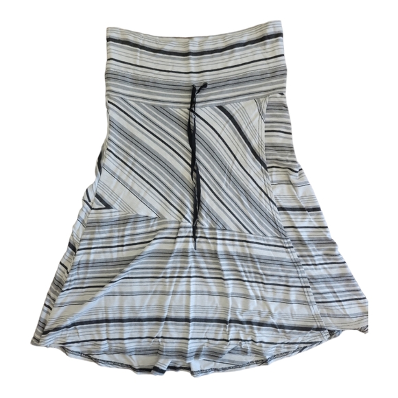 Athleta Dresses & Skirts - Athleta Striped Faux Wrap Draw String Skirt Size: S